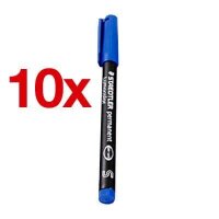 STAEDTLER Lumocolor Folienstifte blau 0,4 mm permanent,...