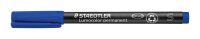 STAEDTLER Lumocolor Folienstifte blau 0,4 mm permanent, 10 St.