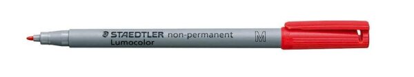 STAEDTLER Lumocolor Folienstifte rot 1,0 mm non-permanent, 10 St.