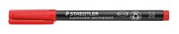STAEDTLER Lumocolor Folienstifte rot 1,0 mm permanent, 10 St.