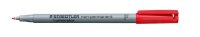 STAEDTLER Lumocolor Folienstifte rot 0,6 mm...
