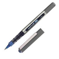 uni-ball eye fine UB-157E Tintenroller silber 0,4 mm, Schreibfarbe: blau, 12 St.
