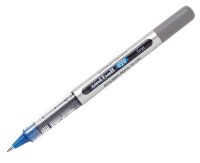 uni-ball eye fine UB-157E Tintenroller silber 0,4 mm, Schreibfarbe: blau, 12 St.