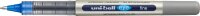 uni-ball eye fine UB-157E Tintenroller silber 0,4 mm, Schreibfarbe: blau, 12 St.