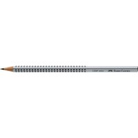 FABER-CASTELL GRIP 2001 Bleistifte B silber, 12 St.