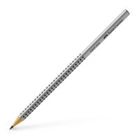 FABER-CASTELL GRIP 2001 Bleistifte HB silber, 12 St.
