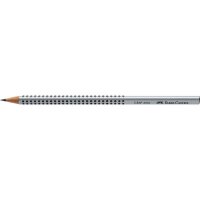 FABER-CASTELL GRIP 2001 Bleistifte H silber, 12 St.