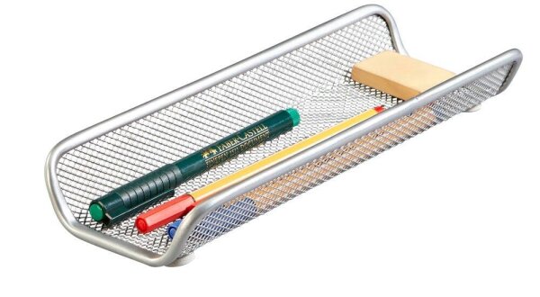 Zeller Stiftablage Meshline alufarben Metall, lackiert 25,0 x 9,2 x 3,5 cm