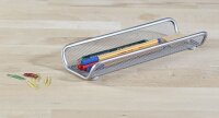 Zeller Stiftablage Meshline alufarben Metall, lackiert 25,0 x 9,2 x 3,5 cm