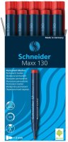 Schneider Maxx 130 Permanentmarker rot 1,0 - 3,0 mm, 10 St.
