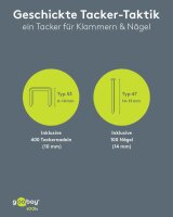 goobay 77820 Elektro-Tacker/-Nagler