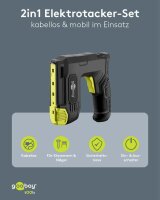 goobay 77819 Akku-Tacker 5,0 V, mit 1 Akku