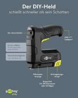 goobay 77819 Akku-Tacker 5,0 V, mit 1 Akku