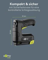 goobay 77819 Akku-Tacker 5,0 V, mit 1 Akku