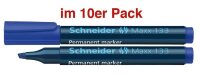 Schneider Maxx 133 Permanentmarker blau 1,0 - 4,0 mm, 10 St.