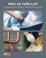 goobay Premium Heißluftfön-Set 1.500 W