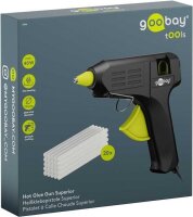 goobay 77826 Superior, 40 W Heißklebepistole-Set schwarz, grün, 1 St.