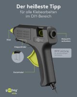 goobay 77826 Superior, 40 W Heißklebepistole-Set schwarz, grün, 1 St.