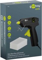 goobay 77825 Advanced, 20 W Heißklebepistole-Set schwarz, grün, 1 St.