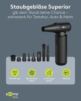 goobay Superior 77831 Akku-Staubgebläse 5,0 V, mit 1 Akku