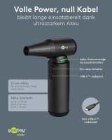 goobay Superior 77831 Akku-Staubgebläse 5,0 V, mit 1 Akku