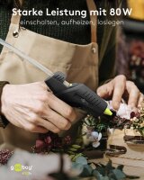 goobay 77824 Premium, 80 W Heißklebepistole-Set schwarz, grün, 1 St.