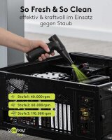 goobay Advanced 77830 Akku-Staubgebläse 5,0 V, mit 1 Akku