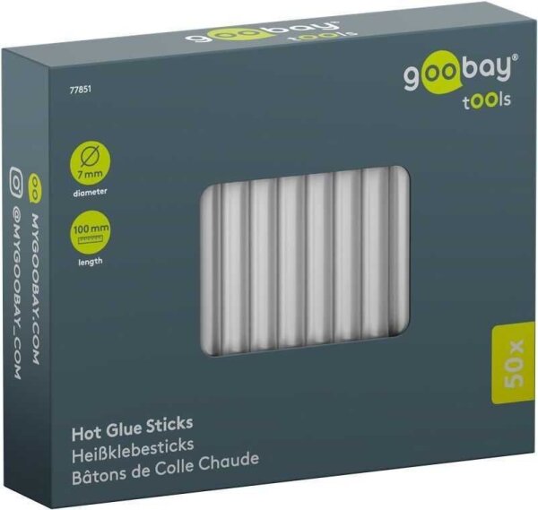 goobay Heißklebesticks transparent, 50 St.