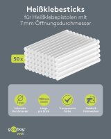 goobay Heißklebesticks transparent, 50 St.