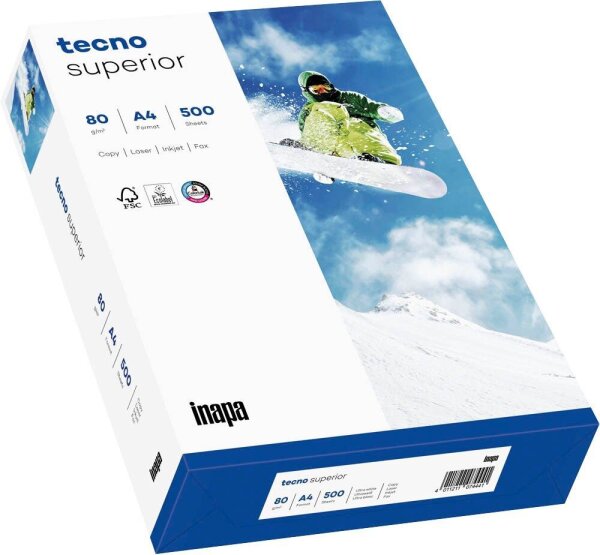 tecno Kopierpapier superior DIN A4 80 g/qm 500 Blatt