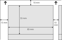 SIGEL Visitenkarten DP742 satiniert grau 225 g/qm, 100 St.