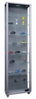 VCM my home Edana Maxi Vitrine silber 8 Fachböden