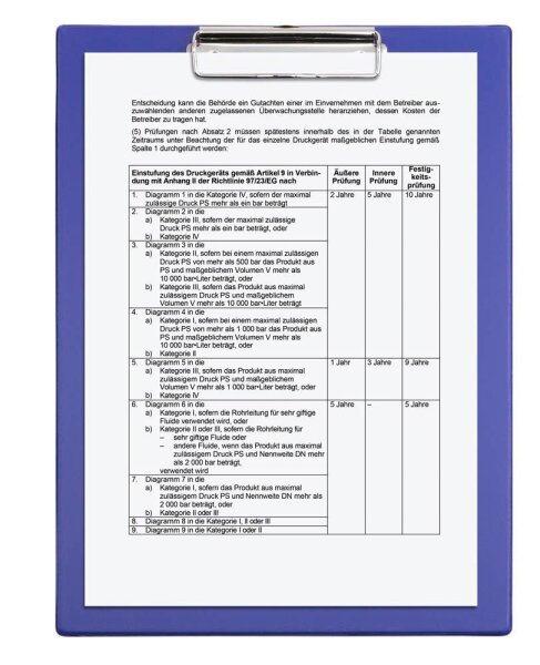 MAUL Klemmbrett 2335237 DIN A4 blau Karton, 1 St.