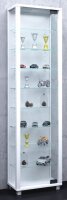 VCM my home Edana Maxi Vitrine weiß 8 Fachböden mit Beleuchtung