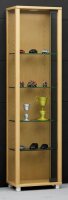 VCM my home Edana Mini Vitrine buche 4 Fachböden mit...