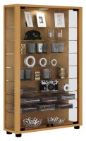 VCM my home Lumo Mini Vitrine buche 8 Fachböden mit...