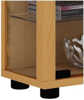 VCM my home Lumo Mini Vitrine buche 8 Fachböden mit...