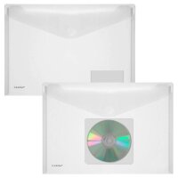 FolderSys Dokumententaschen DIN A4 quer transparent glatt...