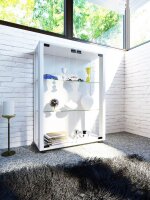 VCM my home Sintalo Vitrine weiß 2 Fachböden