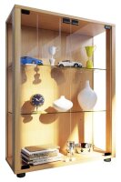 VCM my home Sintalo Vitrine buche 2 Fachböden