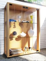 VCM my home Sintalo Vitrine buche 2 Fachböden