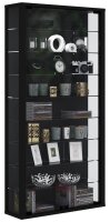 VCM my home Vitrosa Maxi Vitrine schwarz 8 Fachböden