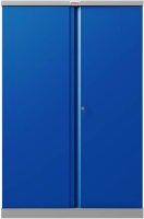 phoenix Stahlschrank SCL1491GBK grau, blau 3 Fachböden 91,5 x 37,0 x 140,0 cm, zerlegt, 1 St.