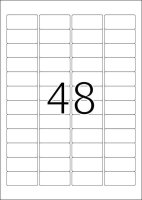 HERMA Etiketten 8864 weiß 45,7 x 21,2 mm, 25 Blatt