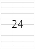 HERMA Etiketten 4820 weiß 66,0 x 33,8 mm, 25 Blatt