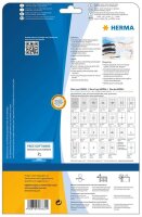 HERMA Etiketten 8832 weiß 30,5 x 16,9 mm, 25 Blatt