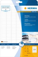 HERMA Etiketten 8830 weiß 25,4 x 8,5 mm, 25 Blatt