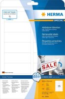 HERMA Etiketten 10009 weiß 88,9 x 33,8 mm, 25 Blatt