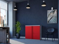 phoenix Stahlschrank SCL0891GRK grau, rot 1 Fachboden 91,5 x 37,0 x 83,0 cm, zerlegt, 1 St.