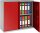 phoenix Stahlschrank SCL0891GRK grau, rot 1 Fachboden 91,5 x 37,0 x 83,0 cm, zerlegt, 1 St.